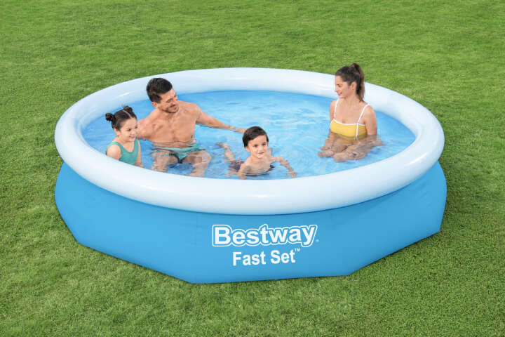Bestway Fast Set™ Aufstellpool Set mit Filterpumpe rund 305 x 66 cm
